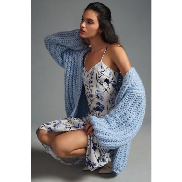 💕FAVORITE DAUGHTER💕 The Favorite Dress ~ Blue White Floral Print Medium M NWT - Picture 4 of 16